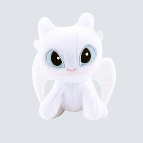 BeeCrazee Light Fury 5" Plushie with Clip Kawaii Gifts 8804097674968