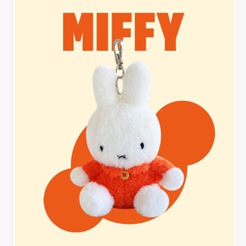 BeeCrazee Miffy & Boris 5" Plushie Mascot Keychains Miffy in Orange Kawaii Gifts 8809644506716