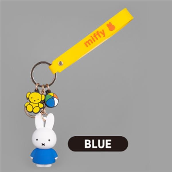 BeeCrazee Miffy Mascot Figure Keychains with Strap Kawaii Gifts