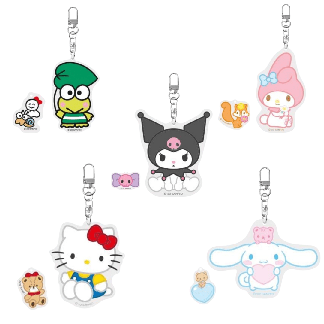 BeeCrazee Sanrio All Stars 2" Acrylic Keychains Kawaii Gifts