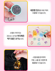 BeeCrazee Sanrio Friends Surprise Water Mascot Stamps with Key Rings Kawaii Gifts 8809081510574