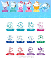 BeeCrazee Sanrio Friends Surprise Water Mascot Stamps with Key Rings Kawaii Gifts 8809081510574