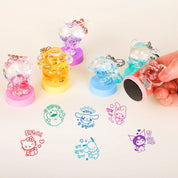 BeeCrazee Sanrio Friends Surprise Water Mascot Stamps with Key Rings Kawaii Gifts 8809081510574