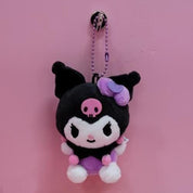 BeeCrazee Sanrio Garden 3" Plushies with Keychains: My Melody, Kuromi, Hello Kitty Kuromi Kawaii Gifts 8809571506940