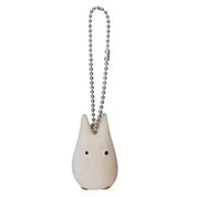 BeeCrazee Totoro and Catbus Flocked 2" Mascot Keychains Small White Totoro Kawaii Gifts 4905610404841