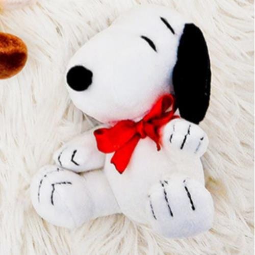 BeeCrazee Peanuts Snoopy 3.5" Plushy Mascot Keychains Ribbon Kawaii Gifts 8809571509231