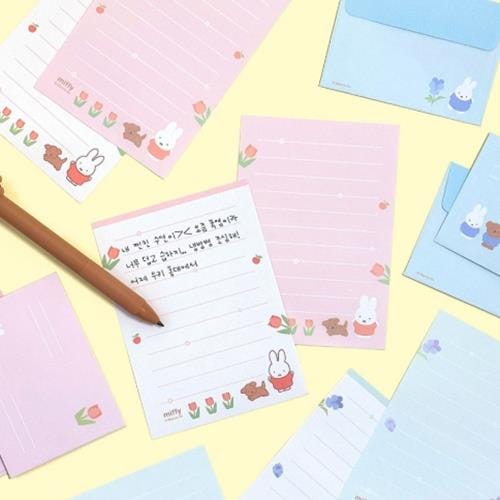 BeeCrazee Miffy & Boris Mini Writing Letter Paper Sets Kawaii Gifts