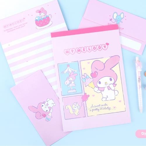 BeeCrazee Sanrio Letter Pads: Pochacco, My Melody, Kuromi My Melody Kawaii Gifts 8809955831668