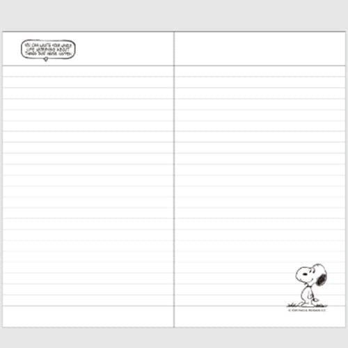 BeeCrazee Peanuts Snoopy Stitched Thin Lined Notebooks Kawaii Gifts