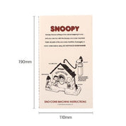 BeeCrazee Peanuts Snoopy Stitched Thin Lined Notebooks Ivory Kawaii Gifts 8809973113067