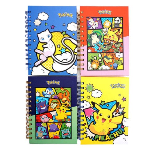 BeeCrazee Pokemon Hard Cover Spiral Notebooks Kawaii Gifts