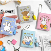 BeeCrazee Miffy Surprise Puffy Mini Notes with Lock & Keychain Kawaii Gifts 8800251412131
