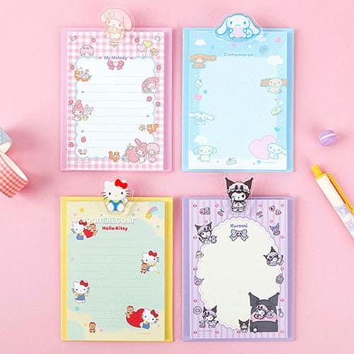 BeeCrazee Sanrio Friends Memo with Mini Clip Boards Kawaii Gifts