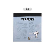 BeeCrazee Snoopy 75th Anniversary Memo Pads Blue Kawaii Gifts 8809973113104