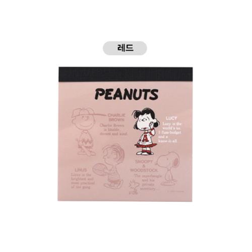 BeeCrazee Snoopy 75th Anniversary Memo Pads Red Kawaii Gifts 8809973113098