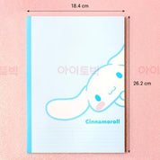 BeeCrazee Sanrio Friends A4 Ruled Notebook: Cinnamoroll, Kuromi & My Melody Kawaii Gifts