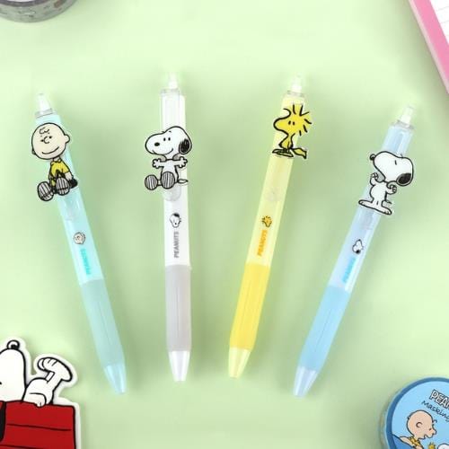 BeeCrazee Peanuts Snoopy Pens with Acrylic Mascots Kawaii Gifts