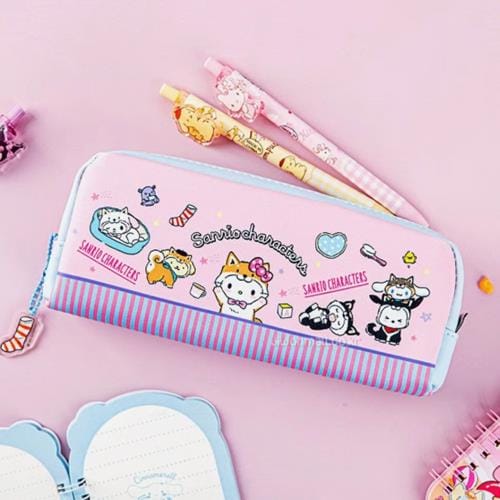 BeeCrazee Sanrio Shiba Inu All Stars Pink Pencil Pouch Kawaii Gifts 8809955830241