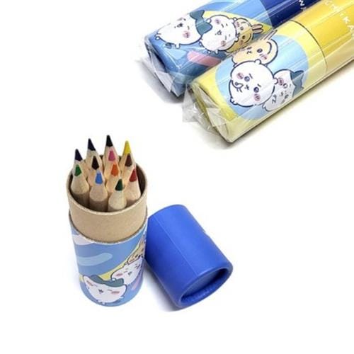 BeeCrazee Chiikawa Mini 12-Color Colored Pencils Kawaii Gifts 8802035132013