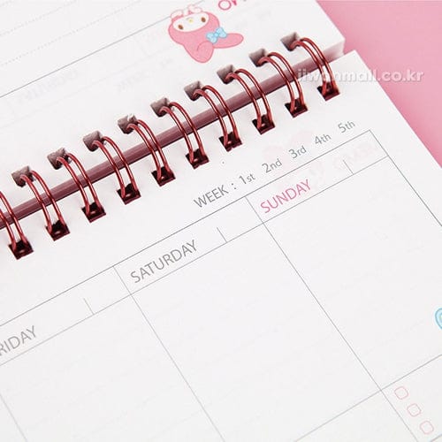 BeeCrazee Sanrio Friends Weekly Desk Planner Kawaii Gifts