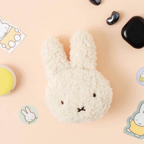 BeeCrazee Miffy Face Fuzzy Pouches White Kawaii Gifts 8804224267575