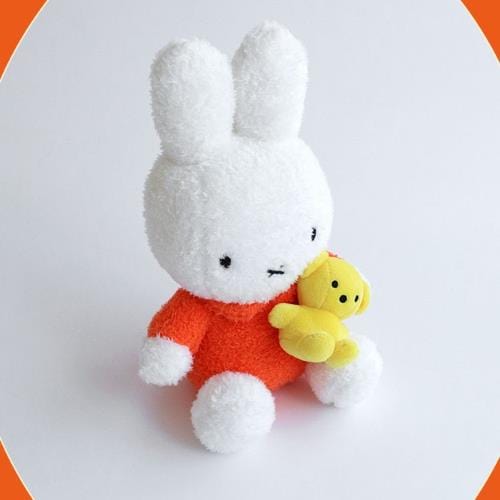 BeeCrazee Miffy with Teddy Bear Curly Fabric 12" Plush Kawaii Gifts 8809644507416