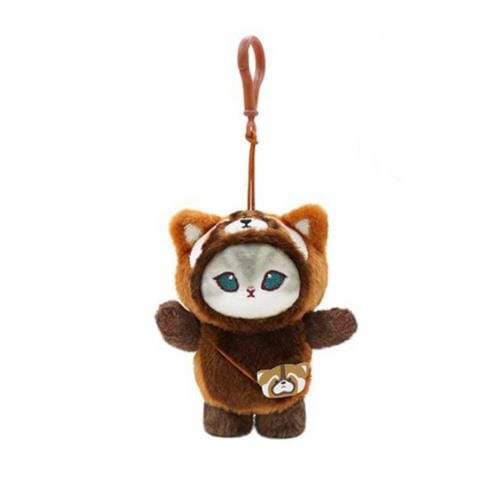 BeeCrazee Mofusand Red Panda Costume 3.5" Plushy Bag Charm Kawaii Gifts 8800293870159