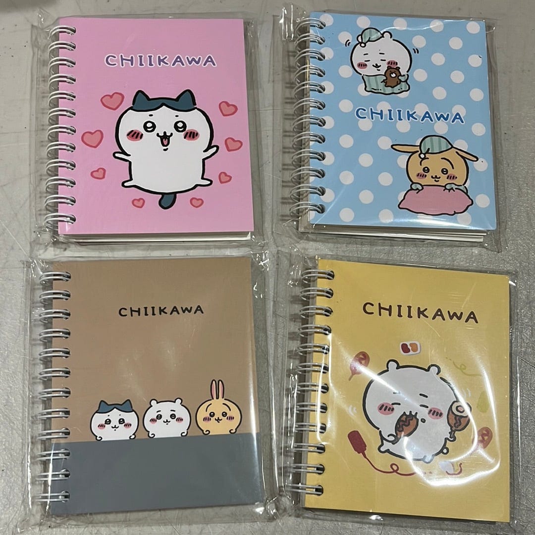 BeeCrazee Chiikawa Spiral Pocket Notebooks Kawaii Gifts