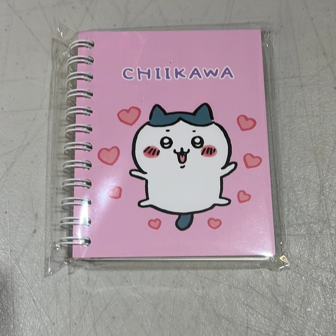 BeeCrazee Chiikawa Spiral Pocket Notebooks Pink Heart Kawaii Gifts 10640086