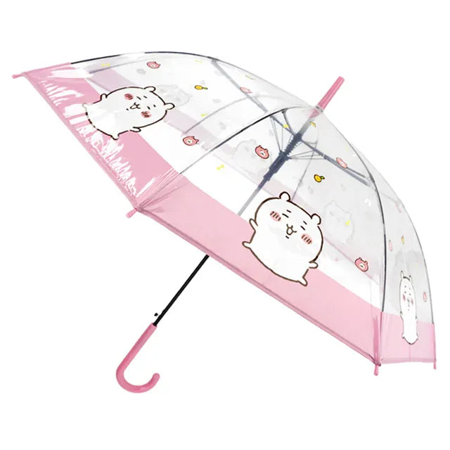BeeCrazee Chiikawa 24" Clear Stick Umbrellas: Chiikawa, Hachiware, Usagi Chiikawa Kawaii Gifts 8809945850105