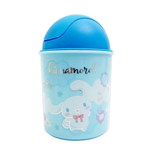 Sanrio Characters Desk Trash Bin w/ Swing Lid Cinnamoroll