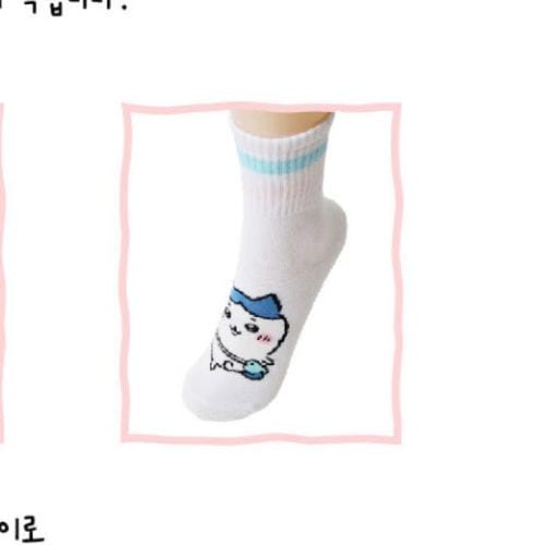 BeeCrazee Chiikawa Stripe Socks Kawaii Gifts