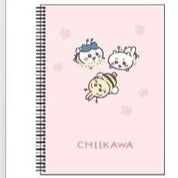 BeeCrazee Chiikawa Spring Spiral A4 Ruled Notebooks Light Pink Kawaii Gifts 8809844043059