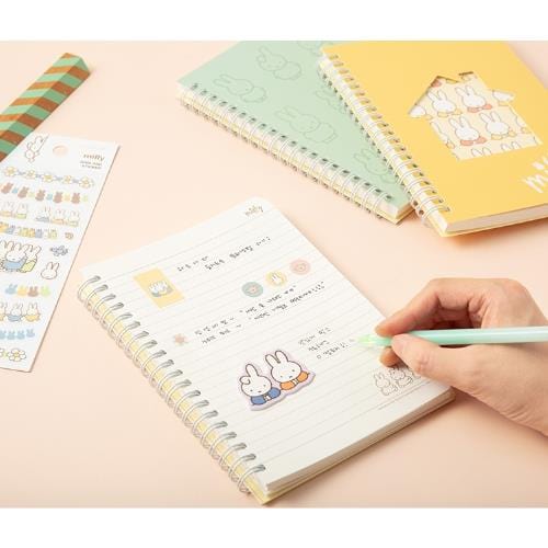 BeeCrazee Miffy B6 Lined Spiral Notebooks with Cut-out Covers Kawaii Gifts