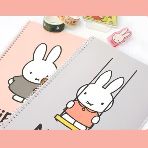 BeeCrazee Miffy Lined Spiral Notebooks Kawaii Gifts