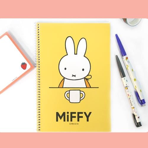 BeeCrazee Miffy Lined Spiral Notebooks Kawaii Gifts