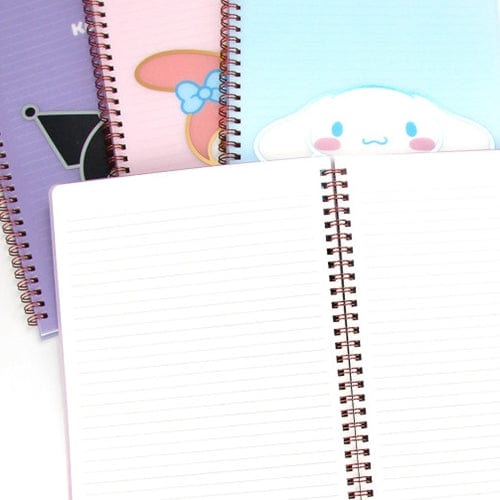 BeeCrazee Sanrio Friends PP Cover A4 Ruled Notebook: Cinnamoroll, Kuromi & My Melody Kawaii Gifts
