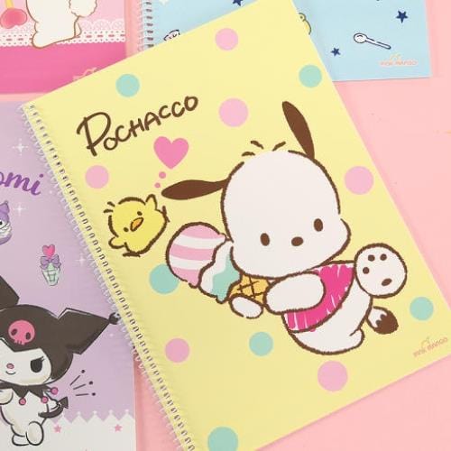 BeeCrazee Sanrio Pochacco & Cinnamoroll Lined Spring Notebooks Kawaii Gifts