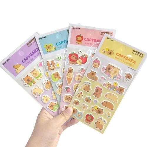 BeeCrazee Capybara Surprise 3-D Puffy Stickers Kawaii Gifts 8809857005112