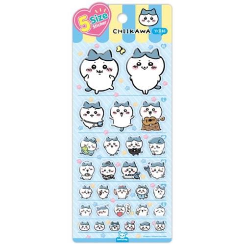 BeeCrazee Chiikawa 5-Size Stickers Hachiware Kawaii Gifts 8809854311513