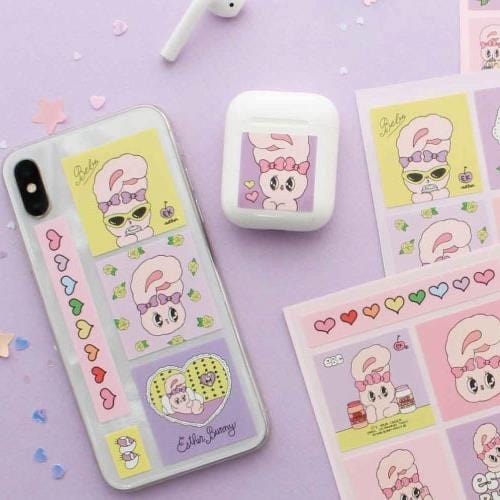 BeeCrazee Esther Bunny Removable Square Sticker Surprise Kawaii Gifts 8809557197995