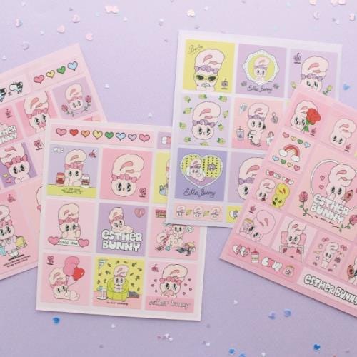 BeeCrazee Esther Bunny Removable Square Sticker Surprise Kawaii Gifts 8809557197995