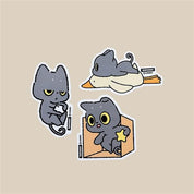 BeeCrazee Hakongee Large Stickers Trio Sets (4 Versions to Choose From) Ver 1 Kawaii Gifts 810043606646