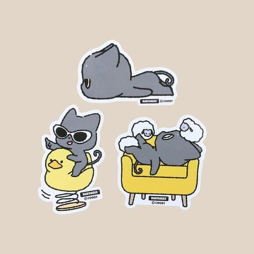 BeeCrazee Hakongee Large Stickers Trio Sets (4 Versions to Choose From) Ver 4 Kawaii Gifts 810043606677