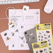 BeeCrazee Hakongee Weekend Energy & Weekday Energy Sticker Sheets S2 Kawaii Gifts