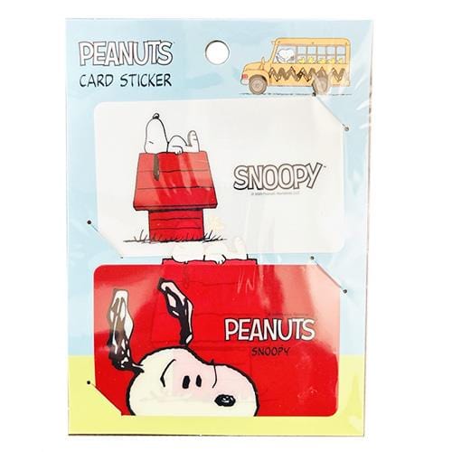 BeeCrazee Peanuts Snoopy Card Stickers White & Red Kawaii Gifts 8809544694810