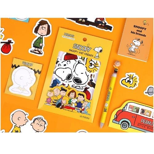 BeeCrazee Peanuts Snoopy Decorative Stickers Kawaii Gifts