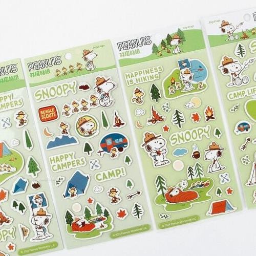 BeeCrazee Peanuts Snoopy Surprise Camping Stickers Kawaii Gifts 6936827838127