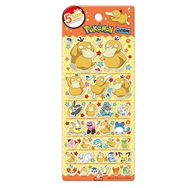 BeeCrazee Pokemon 5-Size Stickers (8 to choose from) Psyduck Kawaii Gifts 8809854317195