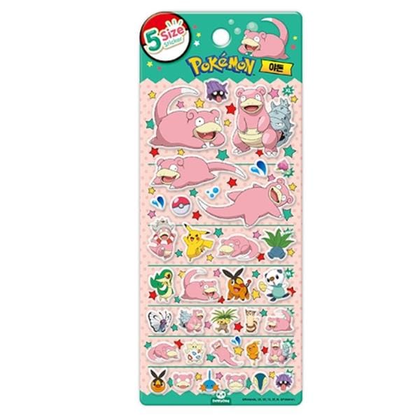 BeeCrazee Pokemon 5-Size Stickers (8 to choose from) Slowpoke Kawaii Gifts 8809854317225